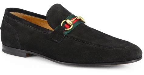 gucci black suede loafers|Gucci suede loafers sale.